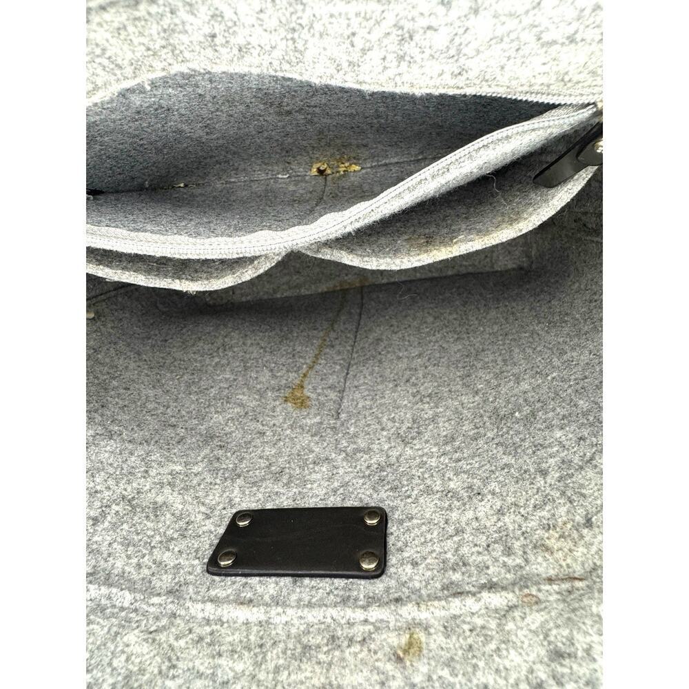 Handbag Quinn Purse‎ Frosted Felt Heather Grey Glitter Tote Bag KS - Picture 13 of 14